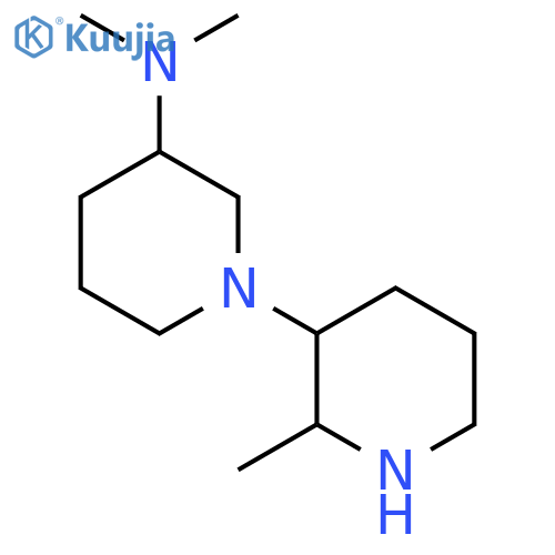N,N-dimethyl-1-(2-methylpiperidin-3-yl)piperidin-3-amine structure