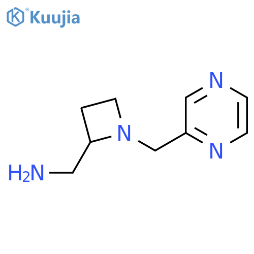 {1-(pyrazin-2-yl)methylazetidin-2-yl}methanamine structure