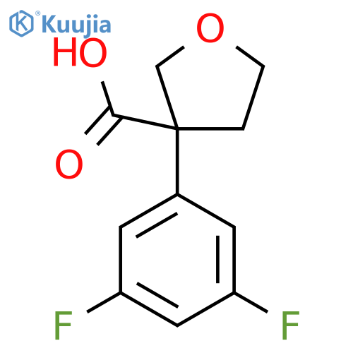 3-(3,5-Difluorophenyl)oxolane-3-carboxylic acid structure