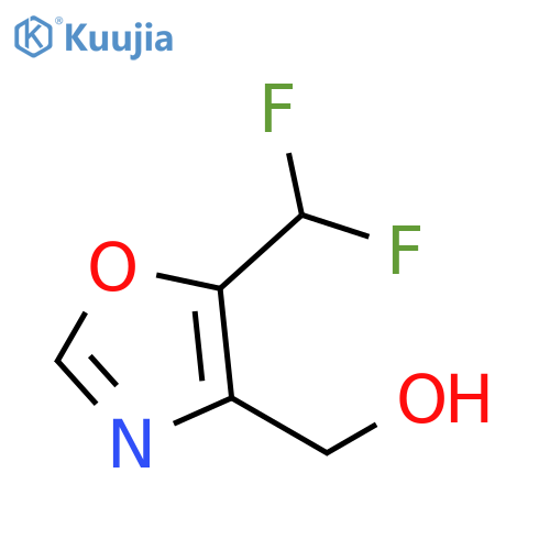 5-(difluoromethyl)-1,3-oxazol-4-ylmethanol structure