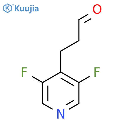 3-(3,5-difluoropyridin-4-yl)propanal structure