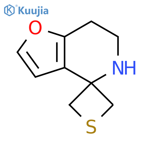 6,7-dihydro-5H-spirofuro3,2-cpyridine-4,3'-thietane structure