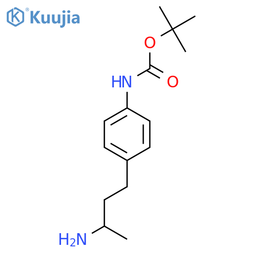 tert-butyl N-[4-(3-aminobutyl)phenyl]carbamate structure