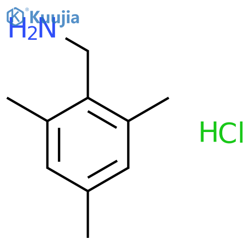 Benzenemethanamine,2,4,6-trimethyl-, hydrochloride (1:1) structure