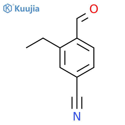 3-ethyl-4-formylbenzonitrile structure