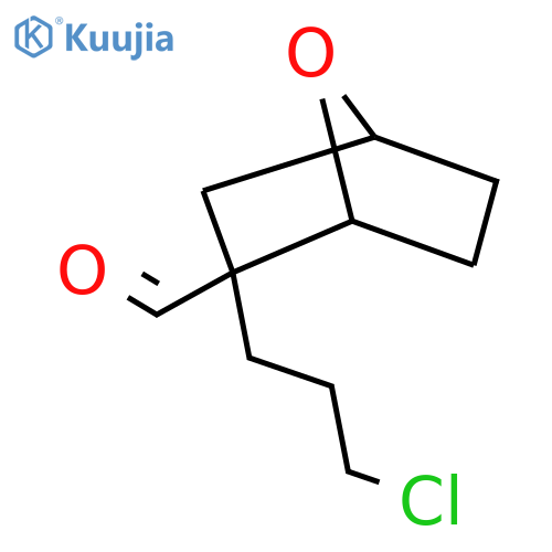 2-(3-chloropropyl)-7-oxabicyclo2.2.1heptane-2-carbaldehyde structure