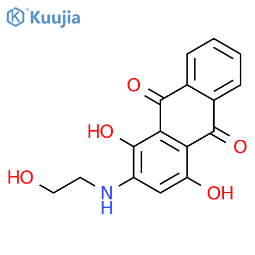 1,4-dihydroxy-2-[(2-hydroxyethyl)amino]anthracene-9,10-dione structure