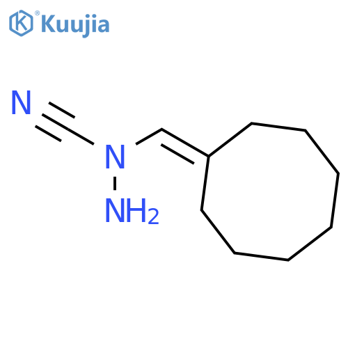 Hydrazinecarbonitrile, cyclooctylidenemethyl- structure