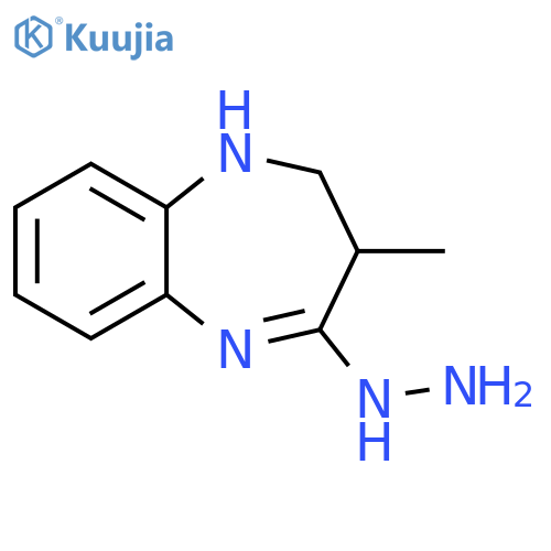 2H-1,5-Benzodiazepin-2-one, 1,3,4,5-tetrahydro-3-methyl-, hydrazone structure
