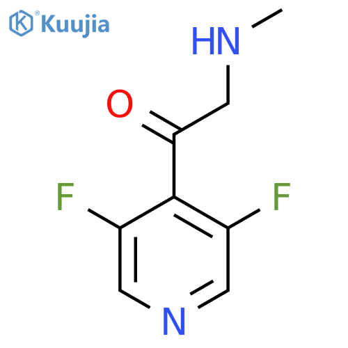 1-(3,5-difluoropyridin-4-yl)-2-(methylamino)ethan-1-one structure