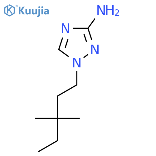 1-(3,3-dimethylpentyl)-1H-1,2,4-triazol-3-amine structure