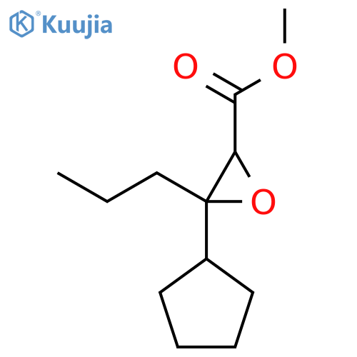 Methyl 3-cyclopentyl-3-propyloxirane-2-carboxylate structure