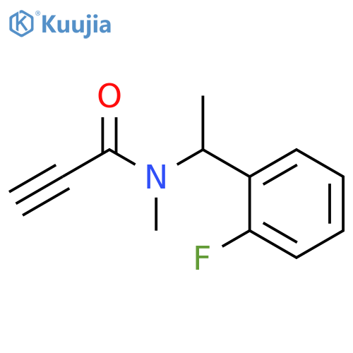 N-1-(2-fluorophenyl)ethyl-N-methylprop-2-ynamide structure