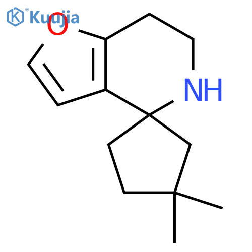 4,4-dimethyl-6',7'-dihydro-5'H-spirocyclopentane-1,4'-furo3,2-cpyridine structure
