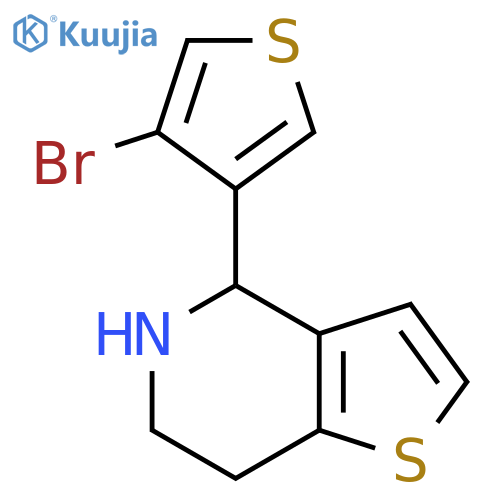 4-(4-bromothiophen-3-yl)-4H,5H,6H,7H-thieno3,2-cpyridine structure