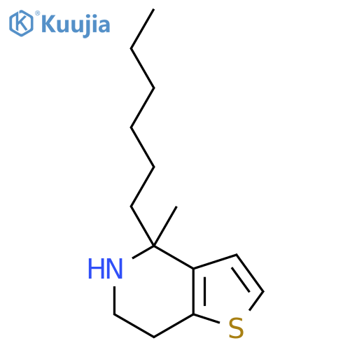 4-hexyl-4-methyl-4H,5H,6H,7H-thieno3,2-cpyridine structure