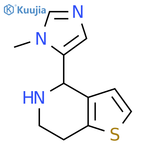 1-methyl-5-{4H,5H,6H,7H-thieno3,2-cpyridin-4-yl}-1H-imidazole structure
