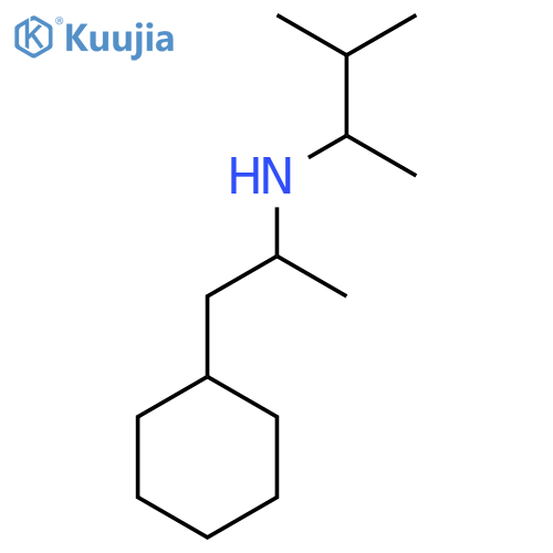 (1-cyclohexylpropan-2-yl)(3-methylbutan-2-yl)amine structure