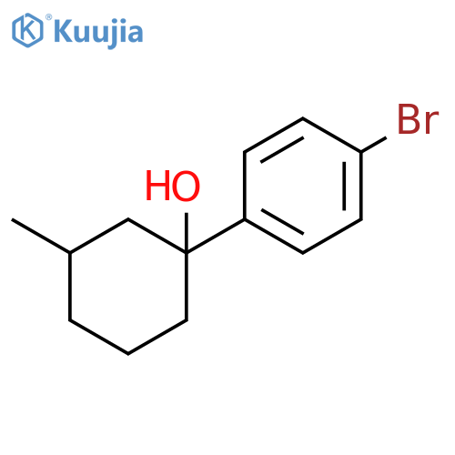 Cyclohexanol, 1-(4-bromophenyl)-3-methyl- structure