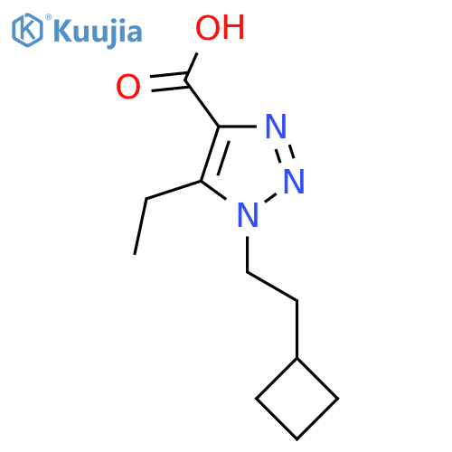 1-(2-cyclobutylethyl)-5-ethyl-1H-1,2,3-triazole-4-carboxylic acid structure