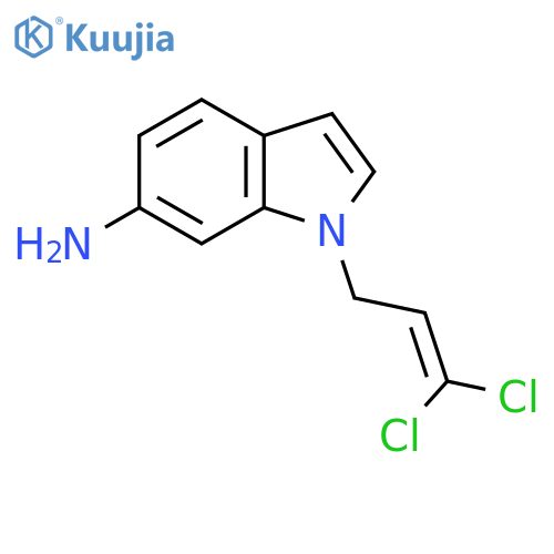 1-(3,3-dichloroprop-2-en-1-yl)-1H-indol-6-amine structure