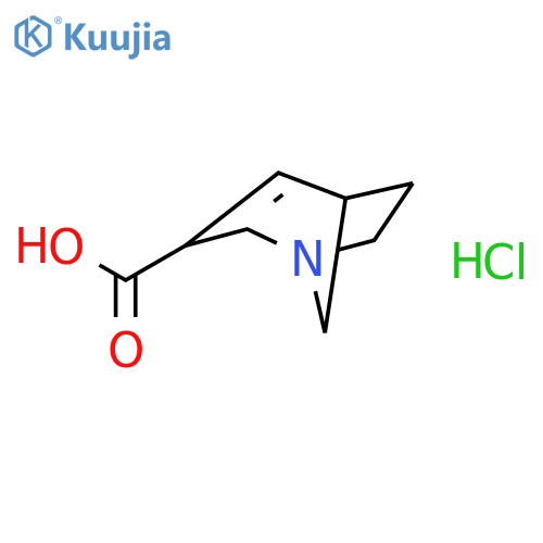 1-AZABICYCLO[3.2.1]OCT-3-ENE-3-CARBOXYLIC ACID, HYDROCHLORIDE structure
