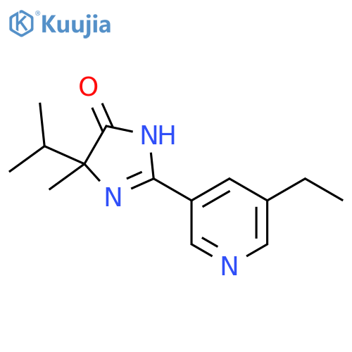 2-(5-Ethyl-3-pyridinyl)-3,5-dihydro-5-methyl-5-(1-methylethyl)-4H-imidazol-4-one structure