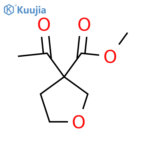 Methyl 3-acetyloxolane-3-carboxylate structure