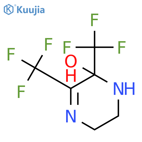 Pyrazinol, 1,2,5,6-tetrahydro-2,3-bis(trifluoromethyl)- structure
