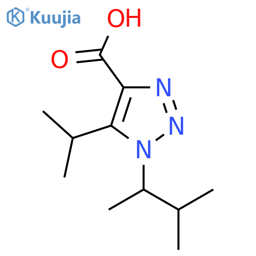 1-(3-methylbutan-2-yl)-5-(propan-2-yl)-1H-1,2,3-triazole-4-carboxylic acid structure