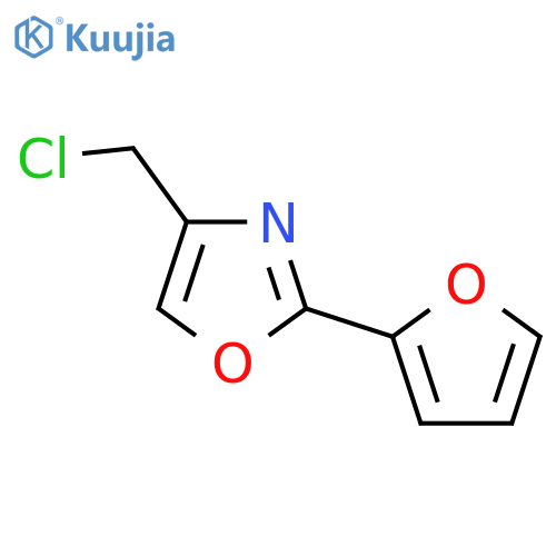4-(chloromethyl)-2-(furan-2-yl)-1,3-oxazole structure