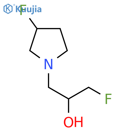 1-Fluoro-3-(3-fluoropyrrolidin-1-yl)propan-2-ol structure
