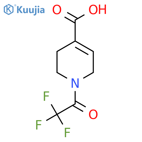 1-(Trifluoroacetyl)-1,2,3,6-tetrahydropyridine-4-carboxylic acid structure