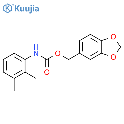 Carbamic acid,(2,3-dimethylphenyl)-, 1,3-benzodioxol-5-ylmethyl ester (9CI) structure