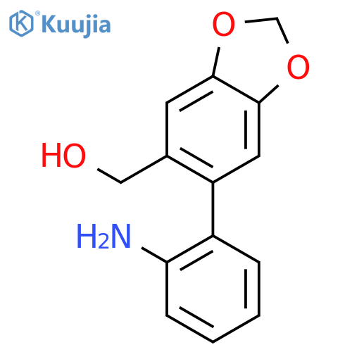 2'-Amino-4,5-methylendioxy-2-hydroxymethyl-biphenyl structure