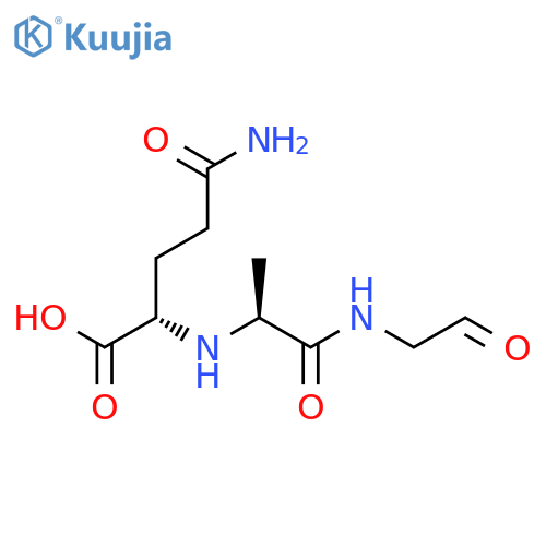 L-Glutamine, N-[(1S)-1-methyl-2-oxo-2-[(2-oxoethyl)amino]ethyl]- structure