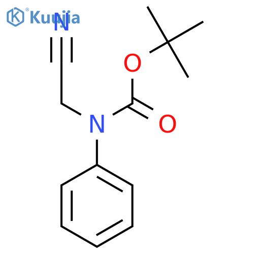 tert-butyl N-(cyanomethyl)-N-phenylcarbamate structure