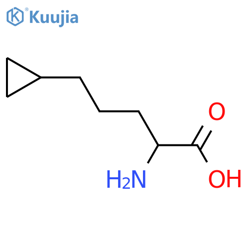 2-amino-5-cyclopropylpentanoic acid structure