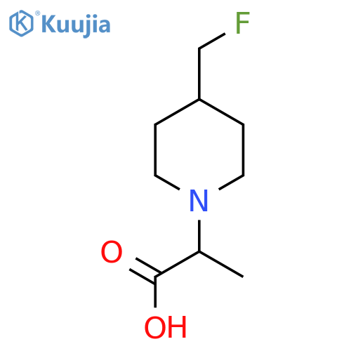 2-(4-(Fluoromethyl)piperidin-1-yl)propanoic acid structure