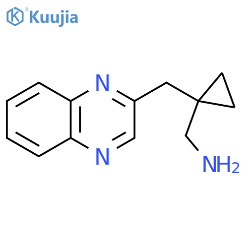 {1-(quinoxalin-2-yl)methylcyclopropyl}methanamine structure