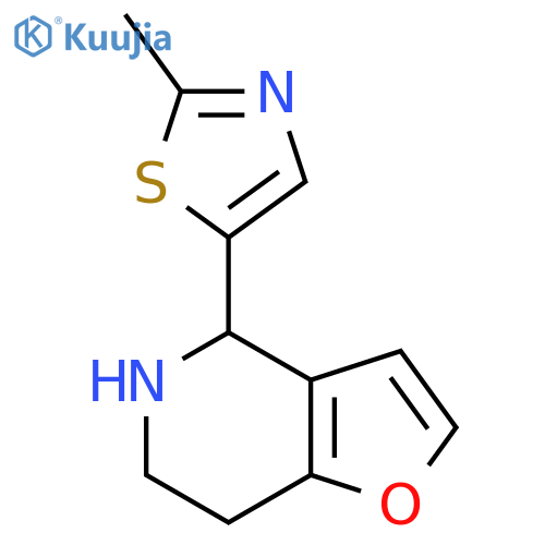 5-{4H,5H,6H,7H-furo3,2-cpyridin-4-yl}-2-methyl-1,3-thiazole structure