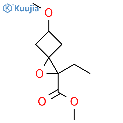 Methyl 2-ethyl-5-methoxy-1-oxaspiro[2.3]hexane-2-carboxylate structure