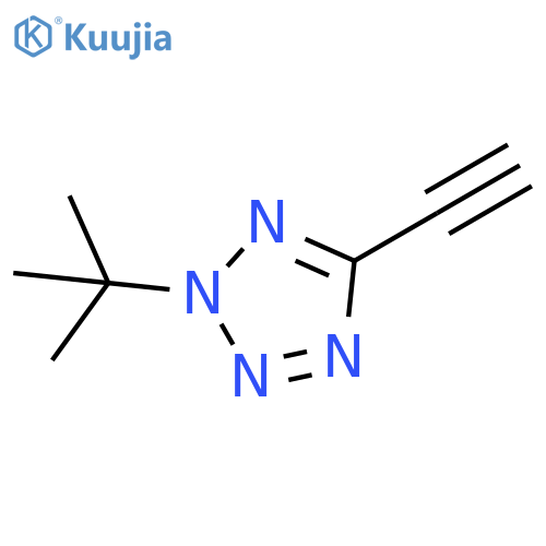 2-tert-butyl-5-ethynyl-2H-1,2,3,4-tetrazole structure