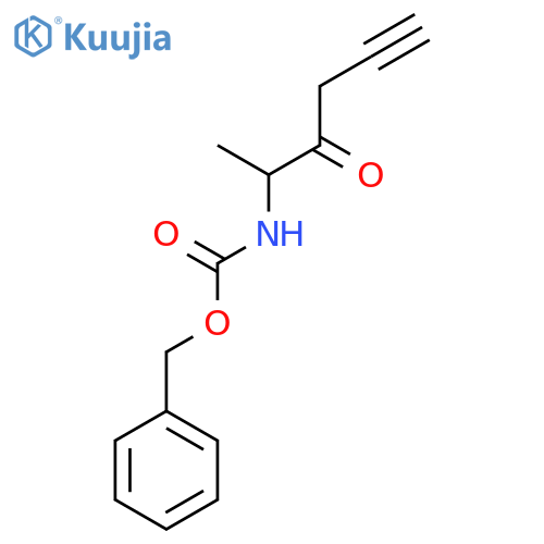 benzyl N-(3-oxohex-5-yn-2-yl)carbamate structure