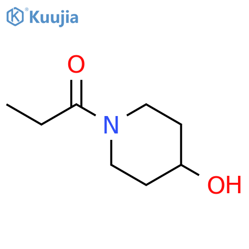 1-(4-hydroxypiperidin-1-yl)propan-1-one structure