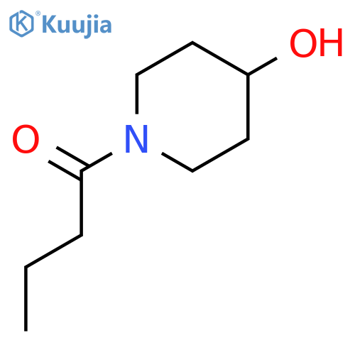 1-(4-hydroxypiperidin-1-yl)butan-1-one structure