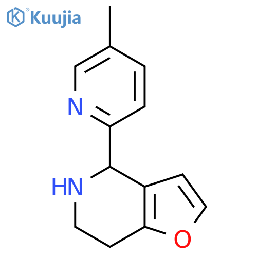 2-{4H,5H,6H,7H-furo3,2-cpyridin-4-yl}-5-methylpyridine structure