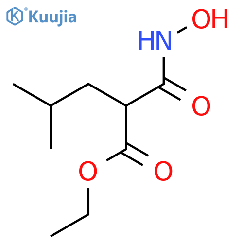 Pentanoic acid, 2-[(hydroxyamino)carbonyl]-4-methyl-, ethyl ester structure