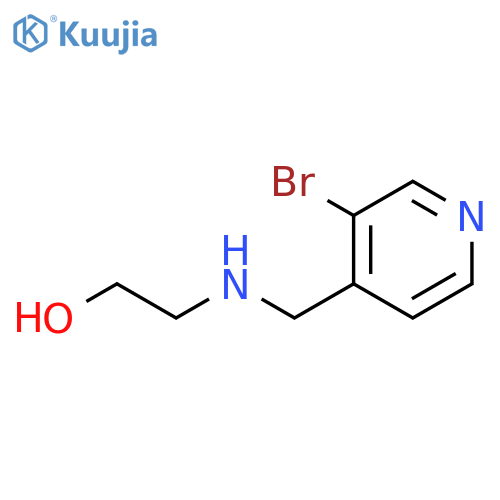 2-[[(3-Bromo-4-pyridinyl)methyl]amino]ethanol structure
