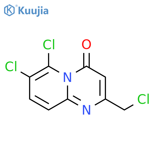 6,7-dichloro-2-(chloromethyl)-4H-pyrido[1,2-a]pyrimidin-4-one structure